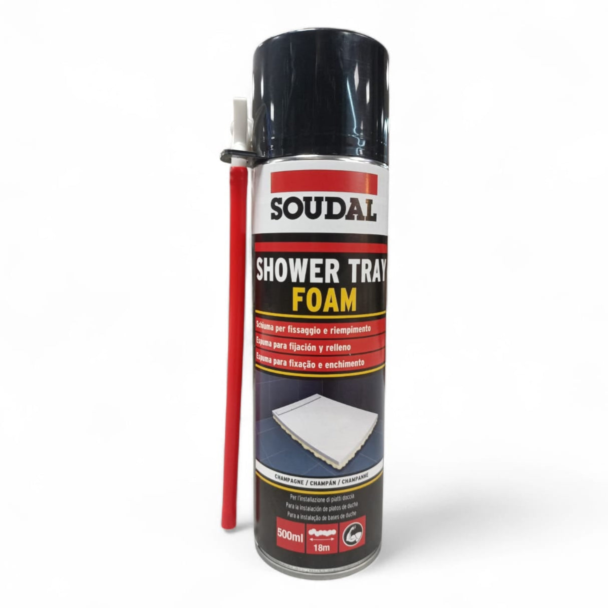 Soudal Schiuma per l'installazione di piatti doccia Shower Tray Foam 500ml