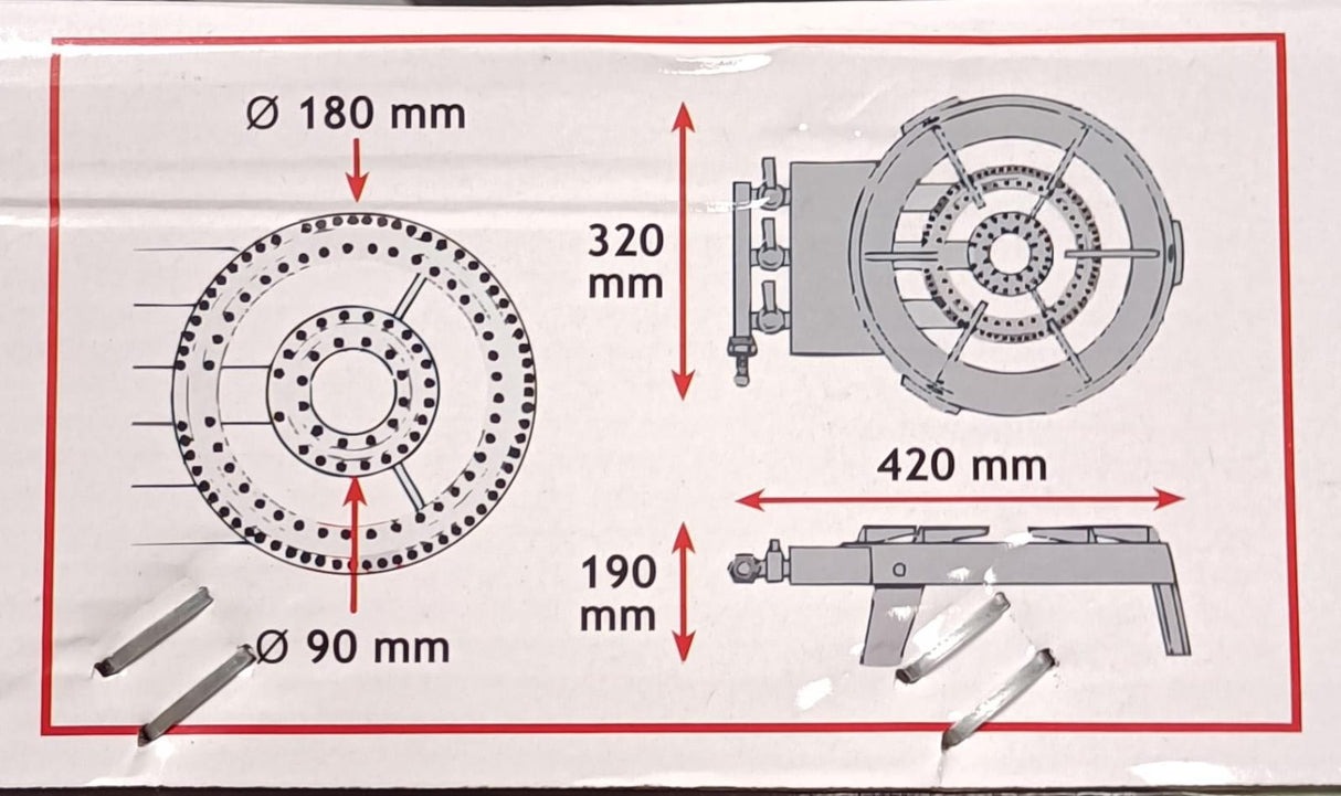 4 Fuß 8 kW Gusseisenofen mit 3 Wasserhähnen – SANDRIGARDEN