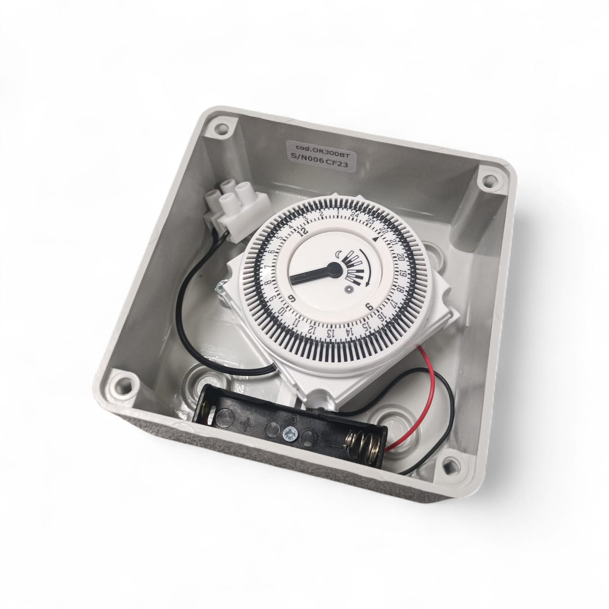 Tecnoswitch Interruttore Orario Meccanico Giornaliero a Batteria - OR300BT