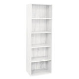 Libreria componibile modulare 5 Ripiani 40x29x132 cm in MDF laminato - FREE