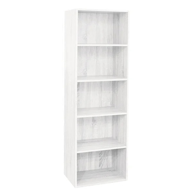 Libreria componibile modulare 5 Ripiani 40x29x132 cm in MDF laminato - FREE