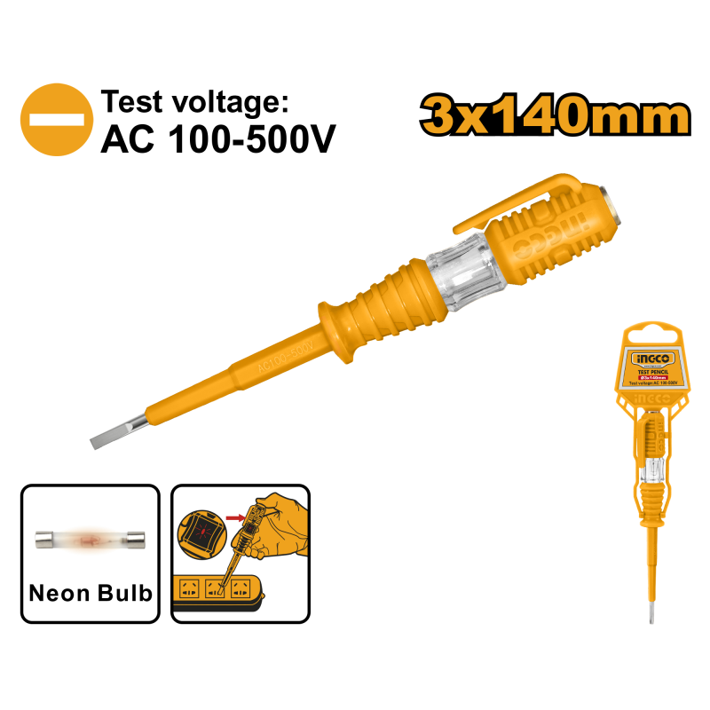 INGCO Cacciavite Cercafase 140mm 100–500V – HSDT1408