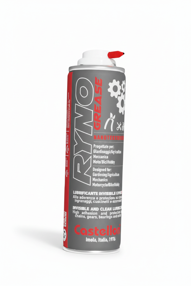 Castellan RYNO GREASE spray lubrificante aerosol sfondo bianco professionale