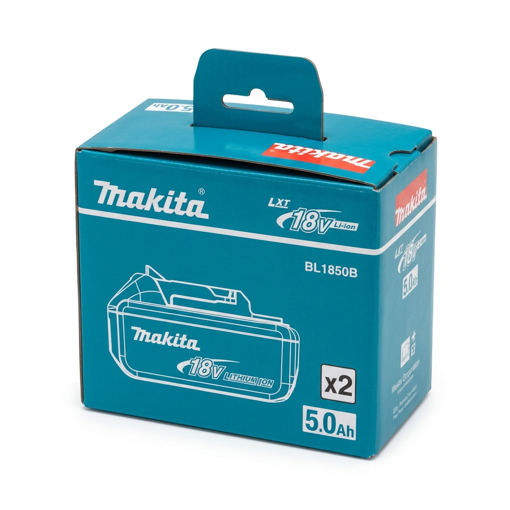 Confezione Makita BL1850B 18V 5,0 Ah x2