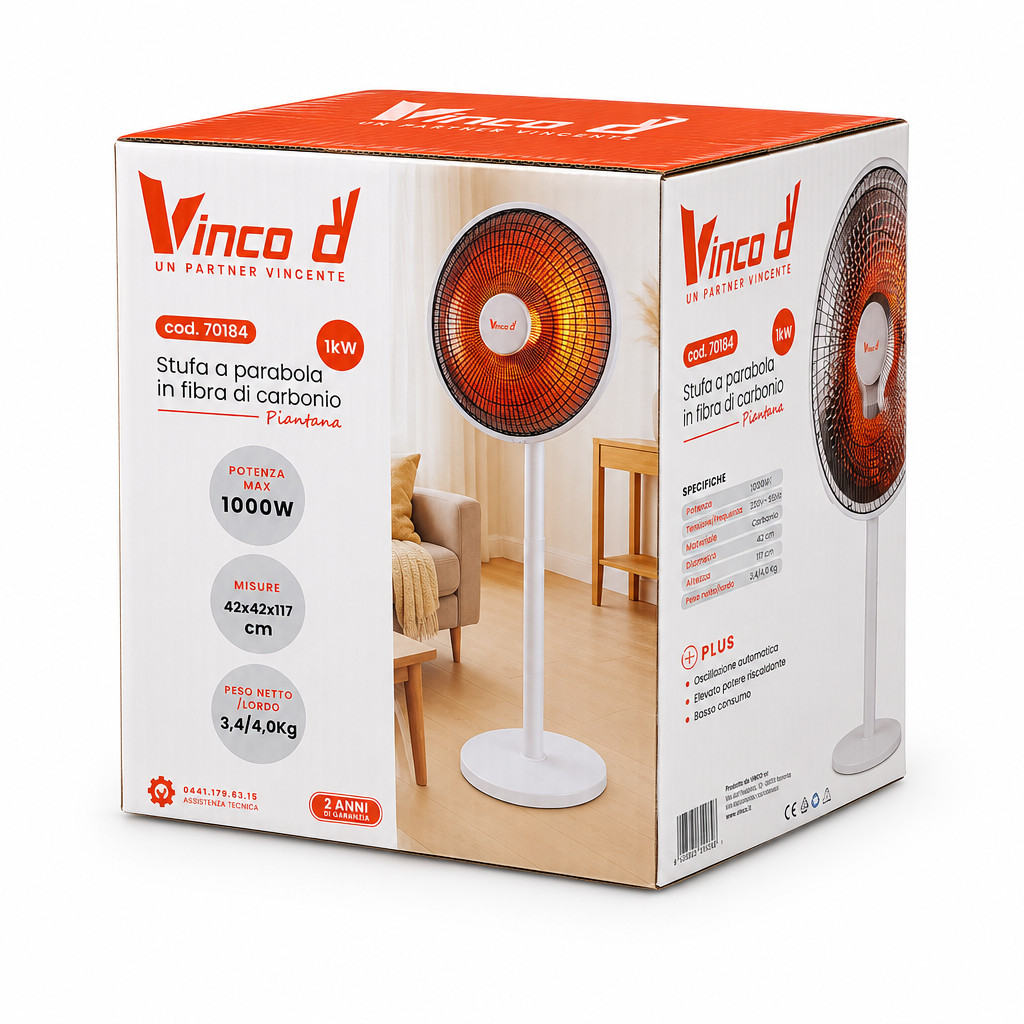 Confezione stufa a parabola Vinco 70184