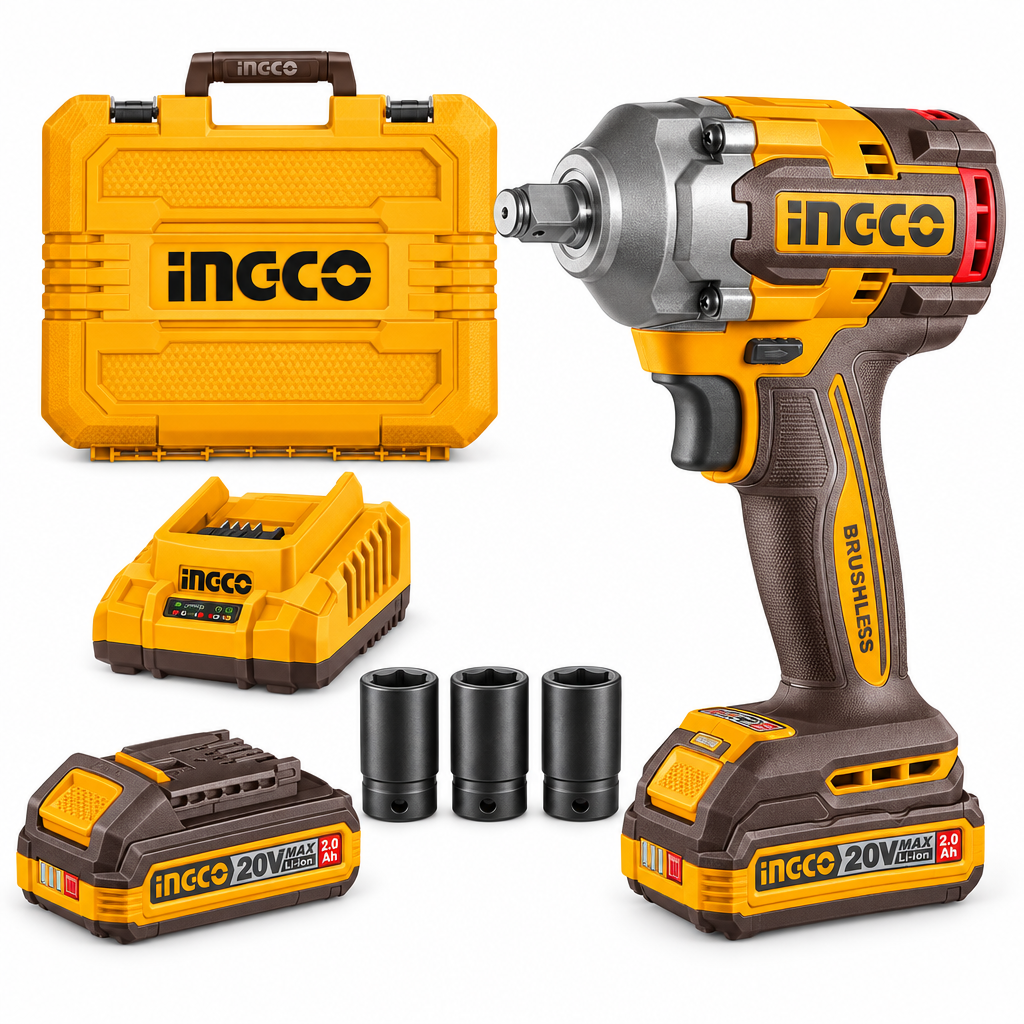Copertina kit avvitatore a impulsi INGCO 405 Nm