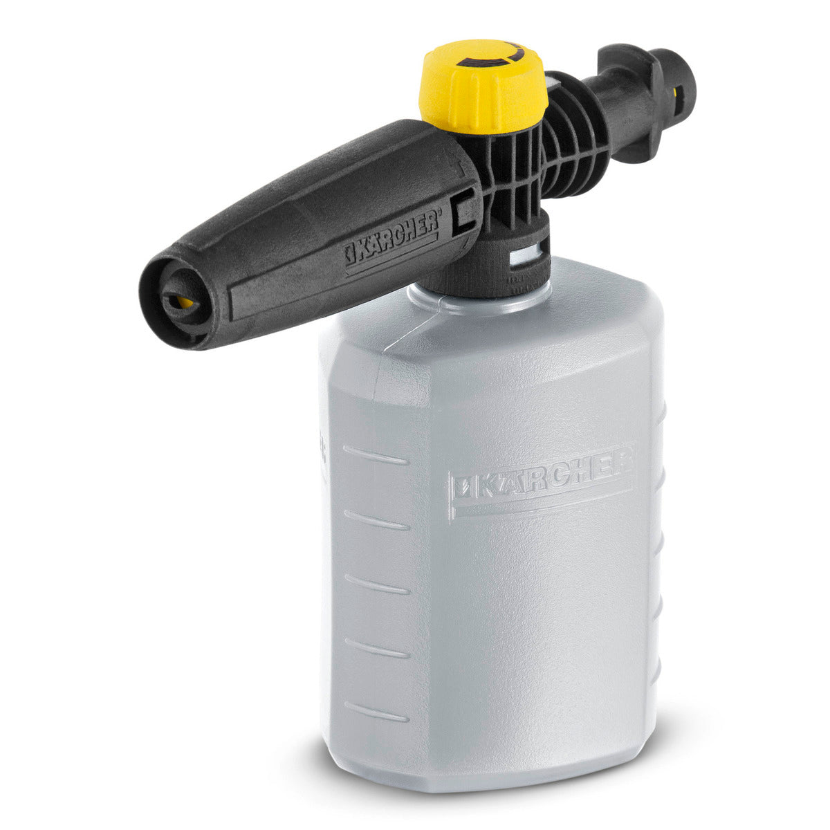 KÄRCHER FJ6 2.643-147.0 diffusore detergente vista prodotto con serbatoio 0,6L e ugello regolabile giallo