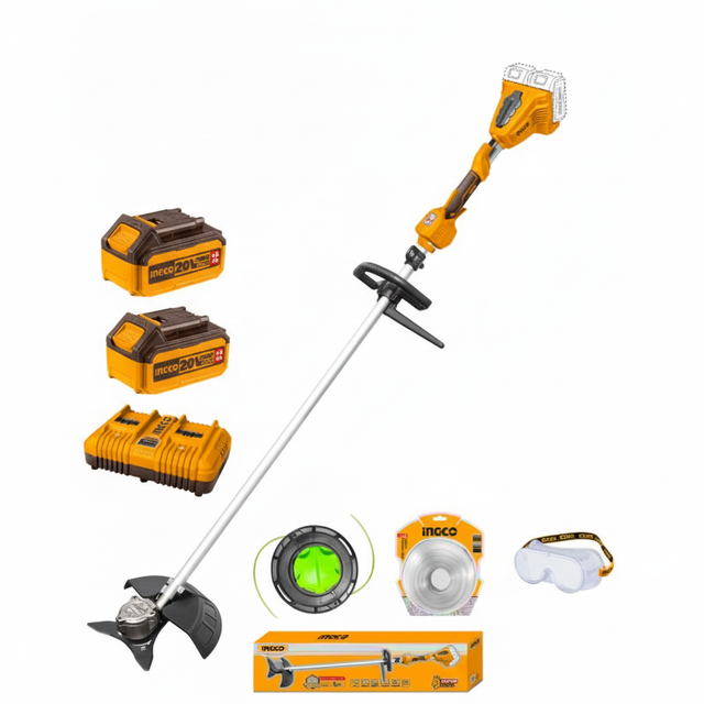 Decespugliatore INGCO 40V kit completo senza scritte sfondo bianco