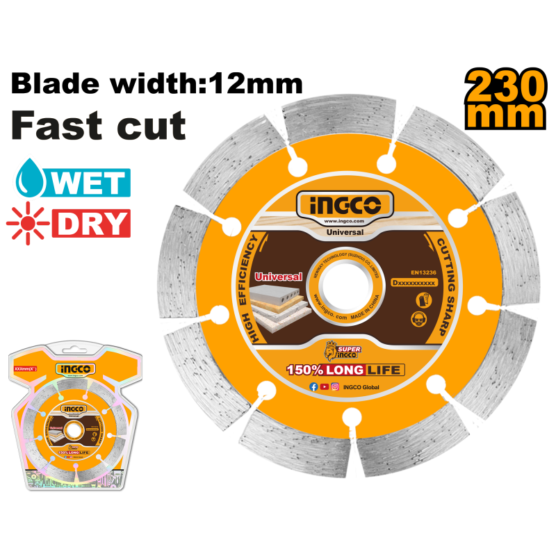Diamanttrennscheibe 230mm INGCO 