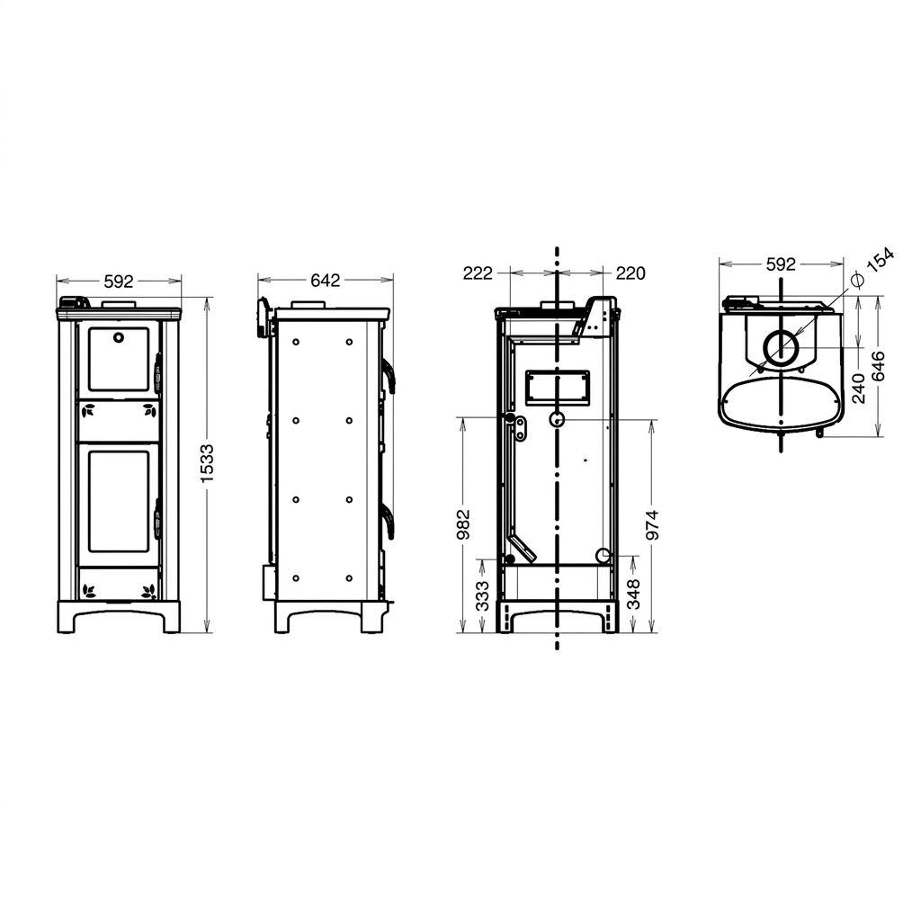 Disegno tecnico Thermorossi Ardhea F Easy