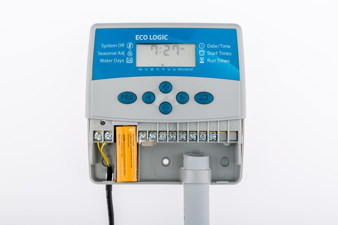 Hunter Eco Logic Elc 601i-E 6-Stationen-Bewässerungssteuerung für Gemüsegärten und Gärten