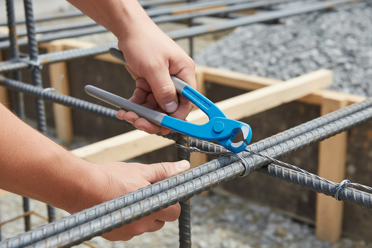 FERVI tenaglia cementista 250mm dettaglio uso mano