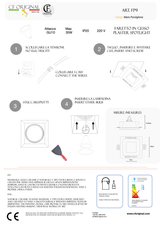 Faretto in gesso da incasso quadrato per lampade GU10 - CSF040