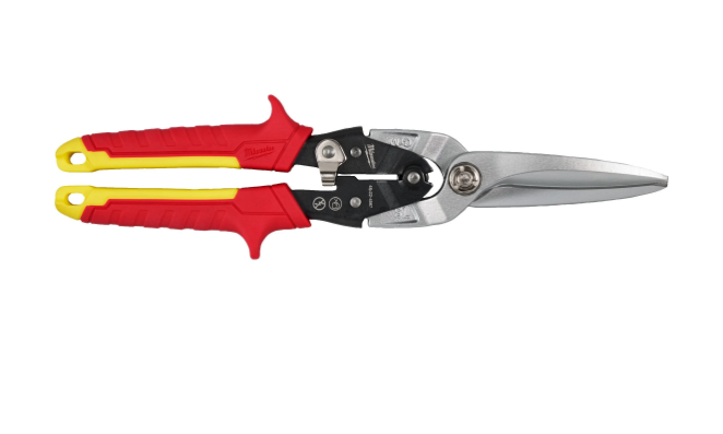 MILWAUKEE - Cesoie Doppia Leva Lame Lunghe Diritte 4932499021 | Long Straight Aviation Snips | Taglio Diritto