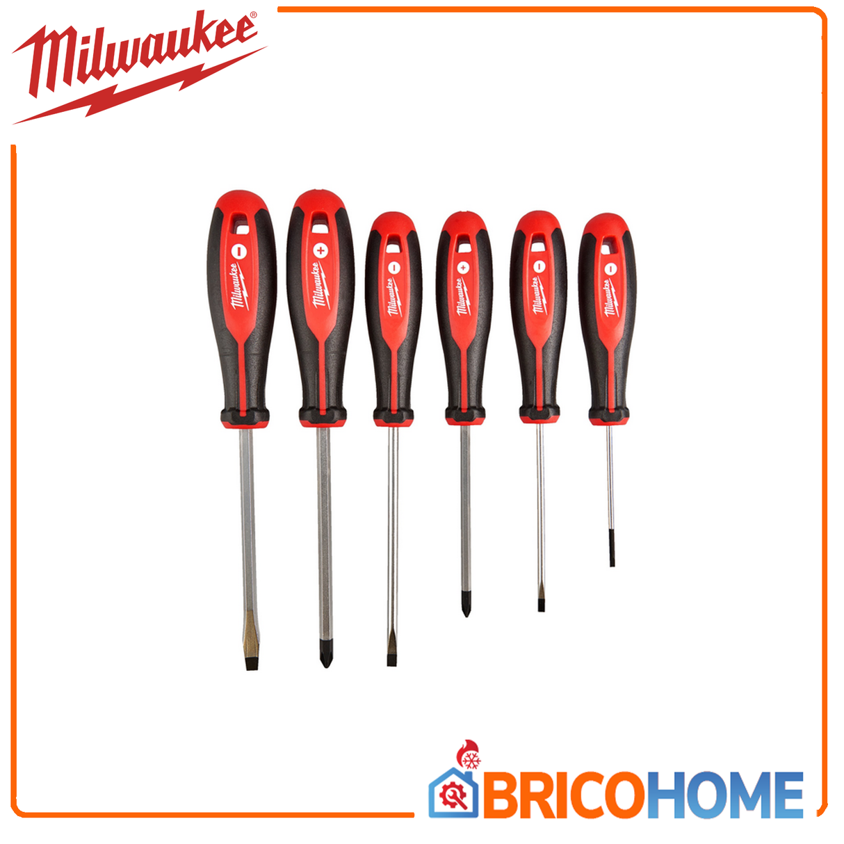 Set giraviti Milwaukee 6 pezzi ( 4 a taglio + 2 PH )