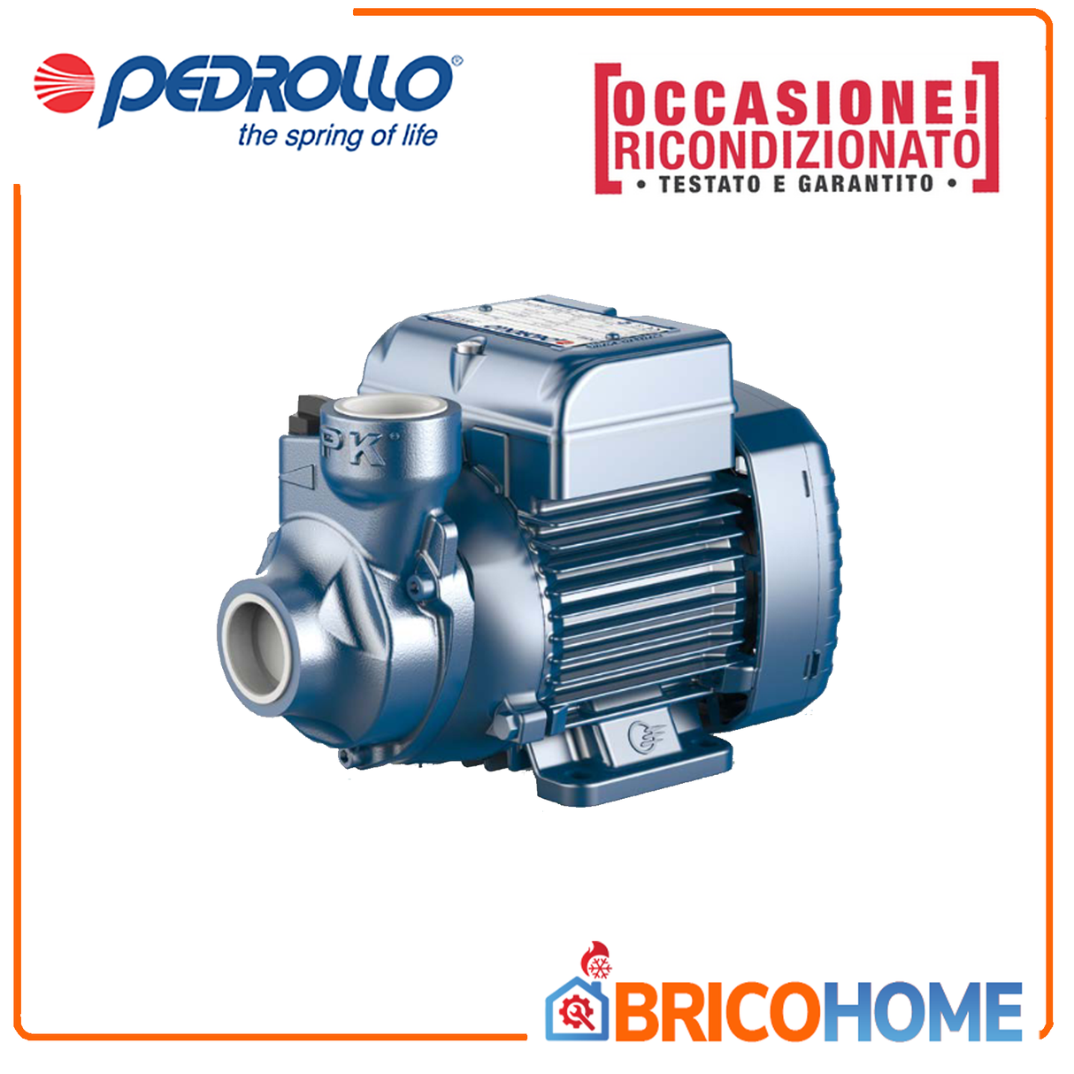 Elettropompa Pedrollo PKm 65 HP 0,75 con girante periferica monofase RICONDIZIONATA