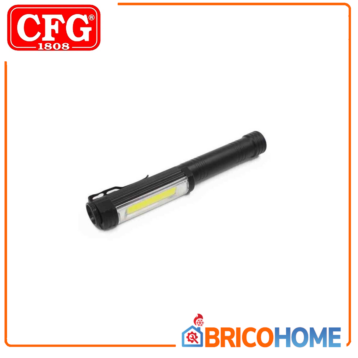BLACK MAGNET LED – Taschenlampe aus Aluminium mit Magnet und Clip