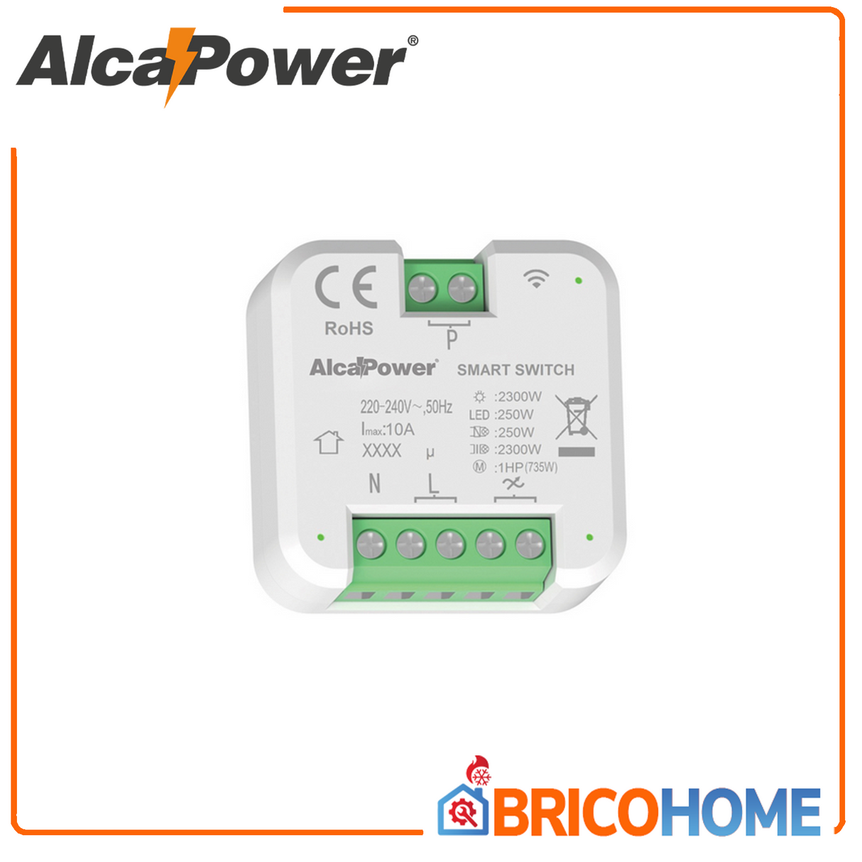 Alcapower Interruttore Smart Switch 220-240V AC 2300W 10A