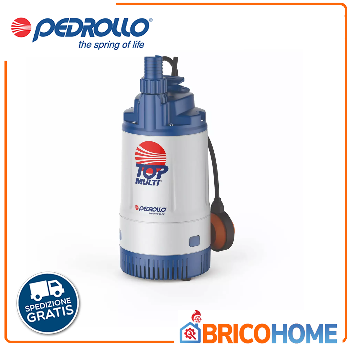 Elettropompa sommergibile multigirante PEDROLLO TOP MULTI 2 - 0.75HP