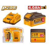 Kit Batteria + caricabatterie 4Ah (FBLI2002+FCLI2001E) INGCO