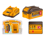 Kit Batteria + caricabatterie 4Ah (FBLI2002+FCLI2001E) INGCO