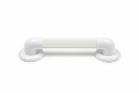 Maniglione sicurezza bagno bianco 60cm orizzontale sfondo bianco