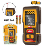 INGCO - Metro Laser 55m HLDD0508 | ±2mm | 8 Funzioni | Classe 2 | Doppio Blister