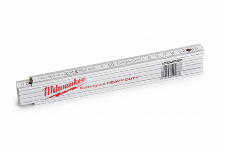 Metro pieghevole Milwaukee completamente bianco senza inserti metallici