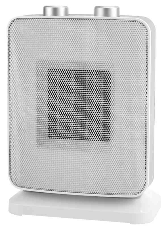 CFG O-SCYLLO ER011 termoventilatore PTC ceramico 1500W colore bianco griglia metallica due manopole controllo frontale