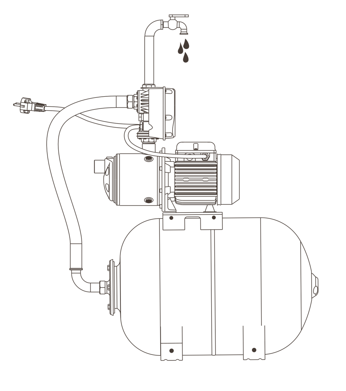 ITALTECNICA - Pressostato Digitale Brio Dual Set | Doppia Regolazione 1-6 Bar | IP65 | 10A | 115-230V | Made in Italy