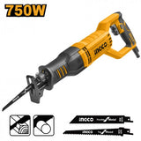 INGCO - Seghetto a Gattuccio 750W RS8008 | SDS | 115mm Legno | 8mm Acciaio | Kit Lame