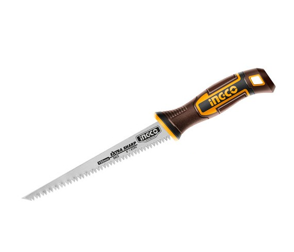 INGCO - Seghetto da Cartongesso 150mm HWBSW1506 | SK5 | 8 TPI | Tripla Dentellatura | Extra Sharp