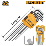 INGCO Set 9 chiavi esagonali