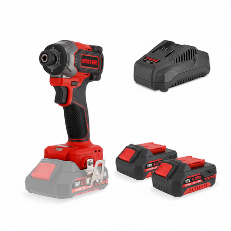 STAYER kit completo proporzioni reali batterie 4Ah