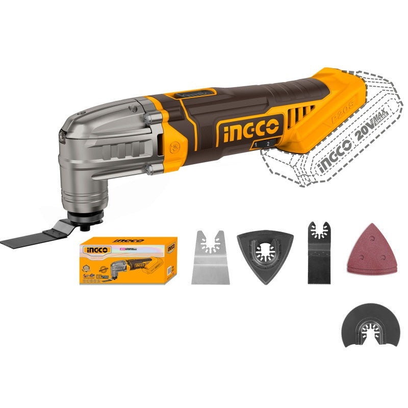 INGCO Seghetto Multifunzione Oscillante – 20V CMLI2022 ( solo corpo )