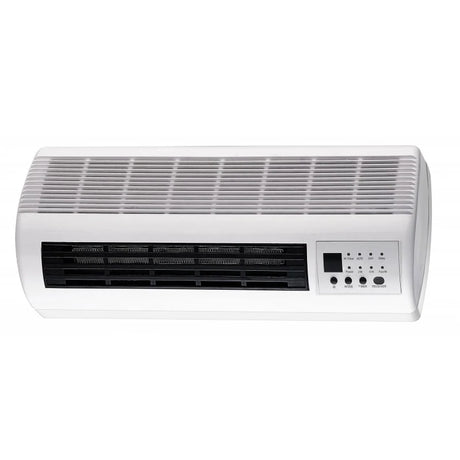 K180 Termoconvettore ceramico da muro bianco 1000/2000W con telecomando e display LCD