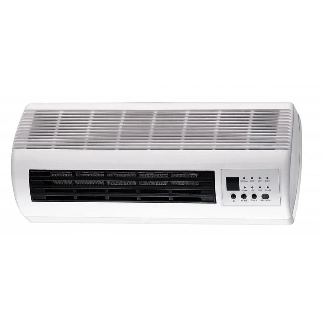 K180 Termoconvettore ceramico da muro bianco 1000/2000W con telecomando e display LCD