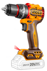 INGCO Trapano a percussione Brushless 66Nm con 2 Batterie 2Ah + Valigetta – CIDLI20668E