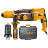 INGCO RGH9528-2 – Trapano Tassellatore 950W | Doppio Mandrino SDS Plus | Kit Completo con Accessori