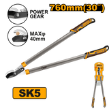 INGCO - Troncarami Becco Curvo 760mm HLT7608 | SK5 | Max Ø40mm | Lama Teflon | Power Gear