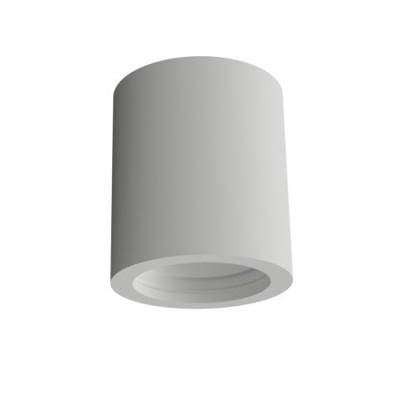 Faretto a tubo da soffitto in gesso ceramico per lampade GU10 H.8cm - PLAP T8