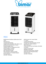 Bimar raffrescatore purificatore d'aria meccanico con serbatoio 4 LT
