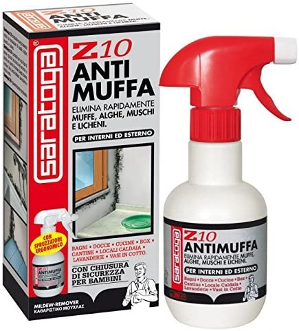 SARATOGA Z10 antimuffa spray per tutte le superfici 500ml alghe sbiancante  8005860071315