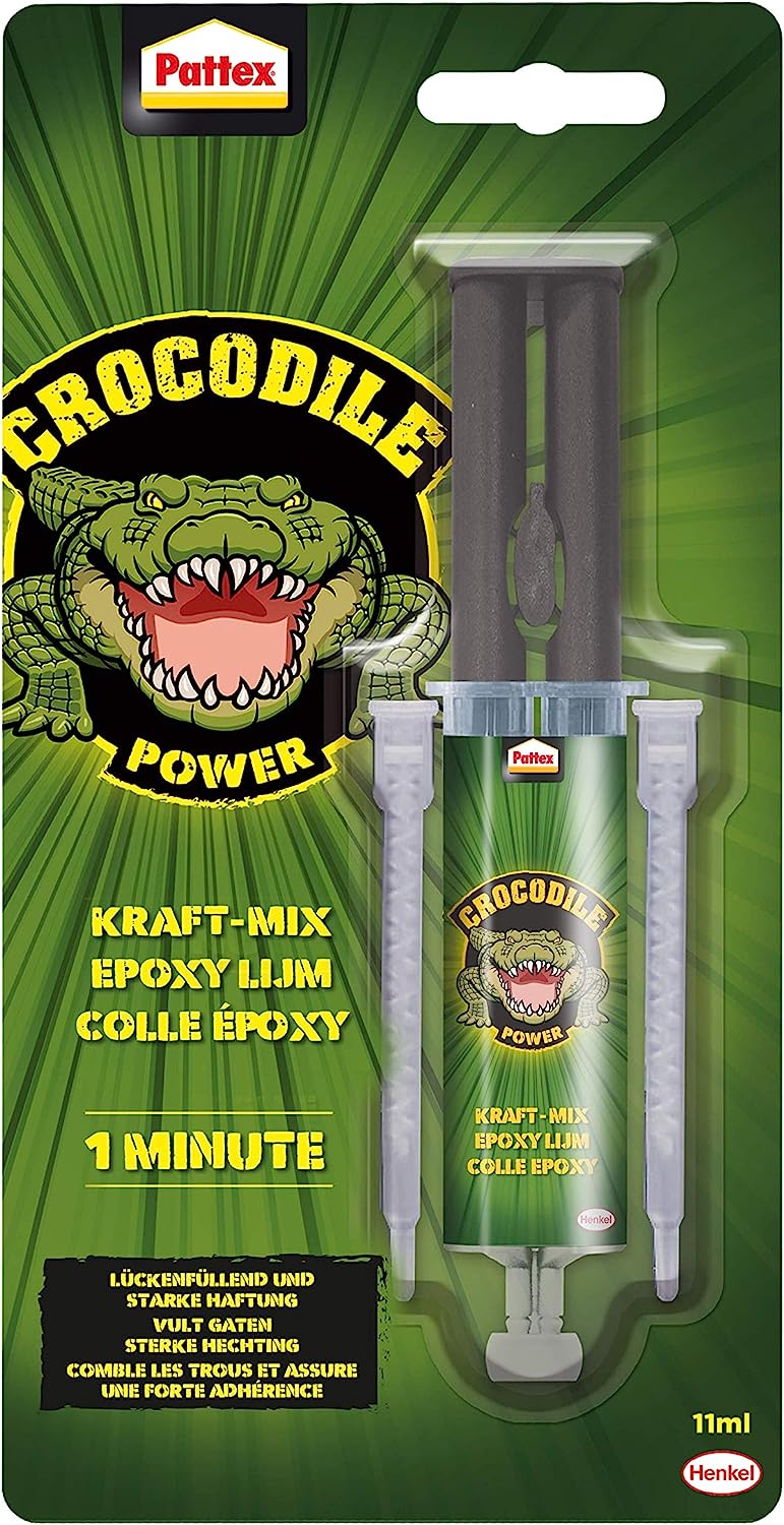 Colla Epossidica 1 Minuto 11ml - Pattex Crocodile