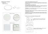 Plafoniera LED IP54 CCT 24W 2000lm rotonda bianca