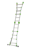 "PEPPina" Gierre aluminum telescopic multifunction ladder, 4+4 rungs