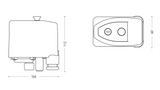 Luftdruckschalter für Kompressoren mit 14'' F-Anschluss - PMA12 