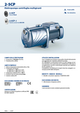Geräuschlose elektrische Kreiselpumpe mit mehreren Laufrädern PEDROLLO 3CPm100 PS. 0,75