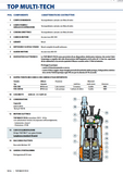 PEDROLLO TOP MULTI TECH 2 - Automatische Tauch-Elektropumpe mit mehreren Laufrädern, 0,75 PS