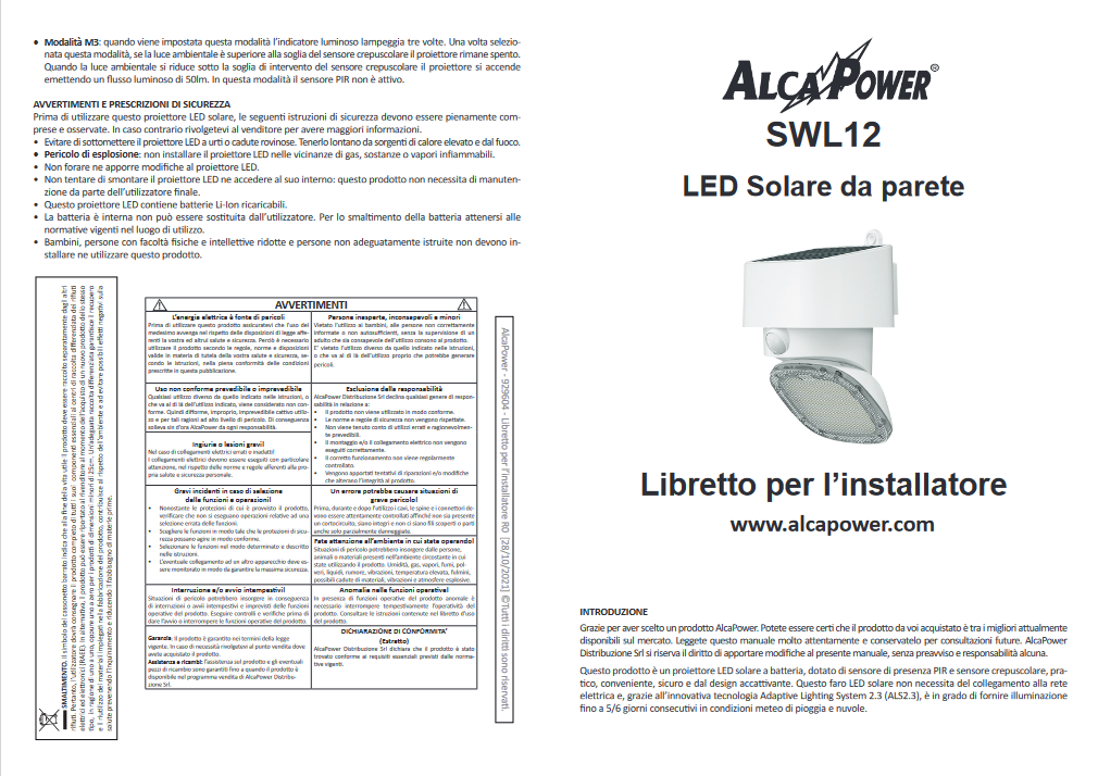 Multifunction/adjustable 2000lm LED solar floodlight - ALCAPOWER